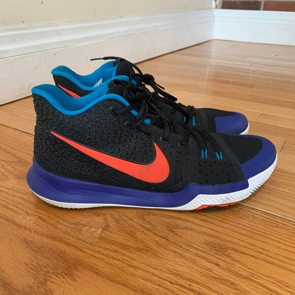 Nike Mens Black Blue Red Kyrie 3 Kyrache - Picture 6 of 11